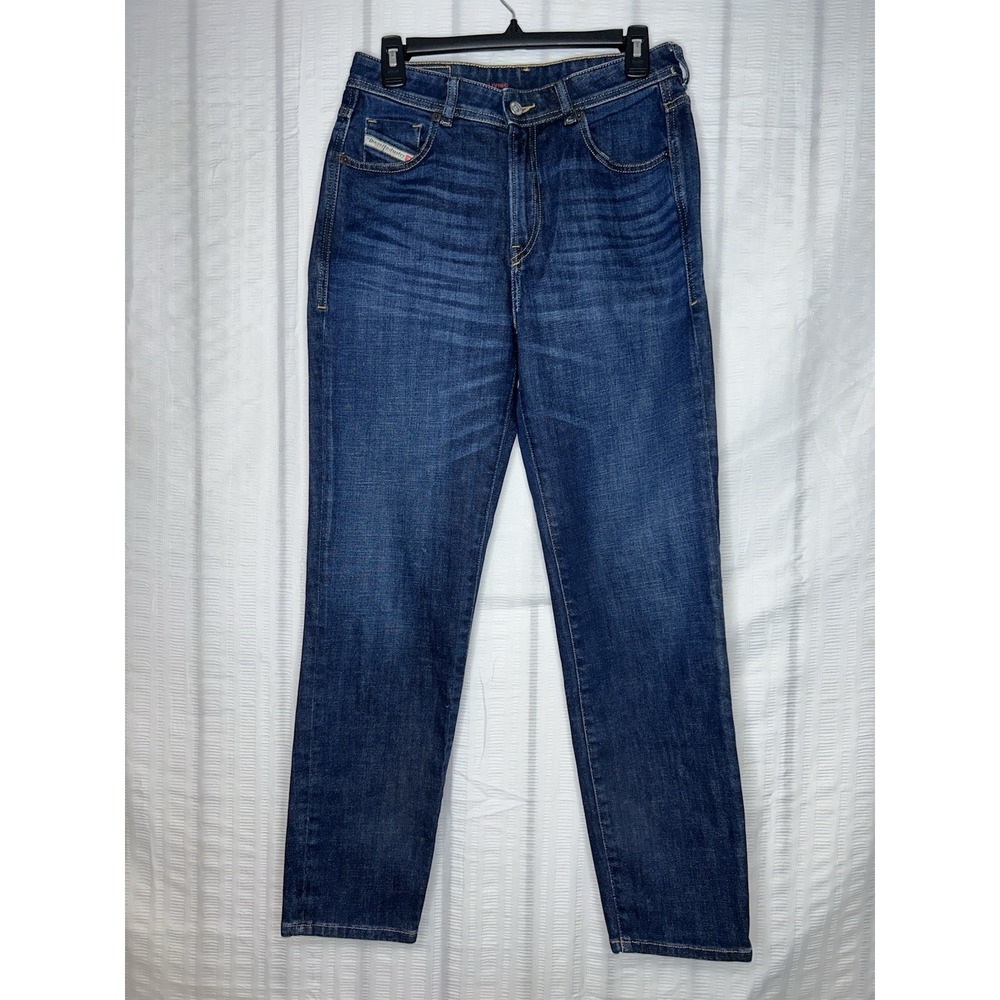 VTG Y2K Diesel Womens Jeans 30x28 Dark Blue D-Joy Stretch Straight Slim Regular